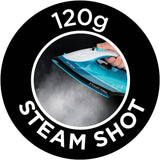 Steam Iron, Ceramic Soleplate, 260Ml Water Tank, 120G Steam Shot.