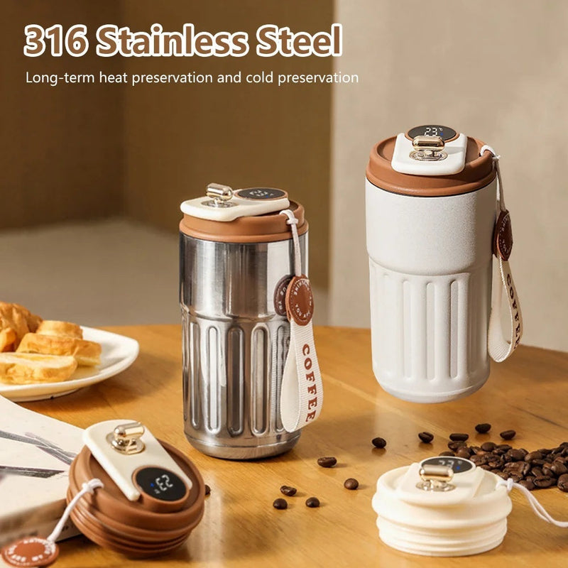 Smart Digital Thermal Bottle Portable Coffee