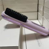 2 In 1 Straight Hair Comb Wireless Hair Straightener