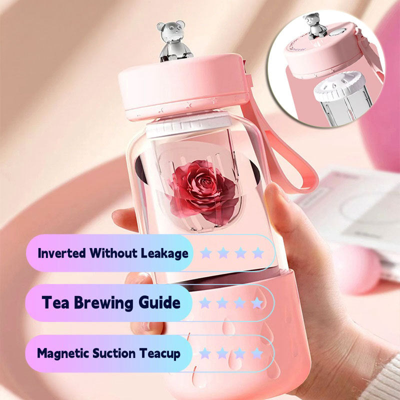 Tea Water Separation Magnetic Glass Water Cup